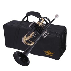 WAXWING trumpet Bb imported sound quality good with hard case (black)