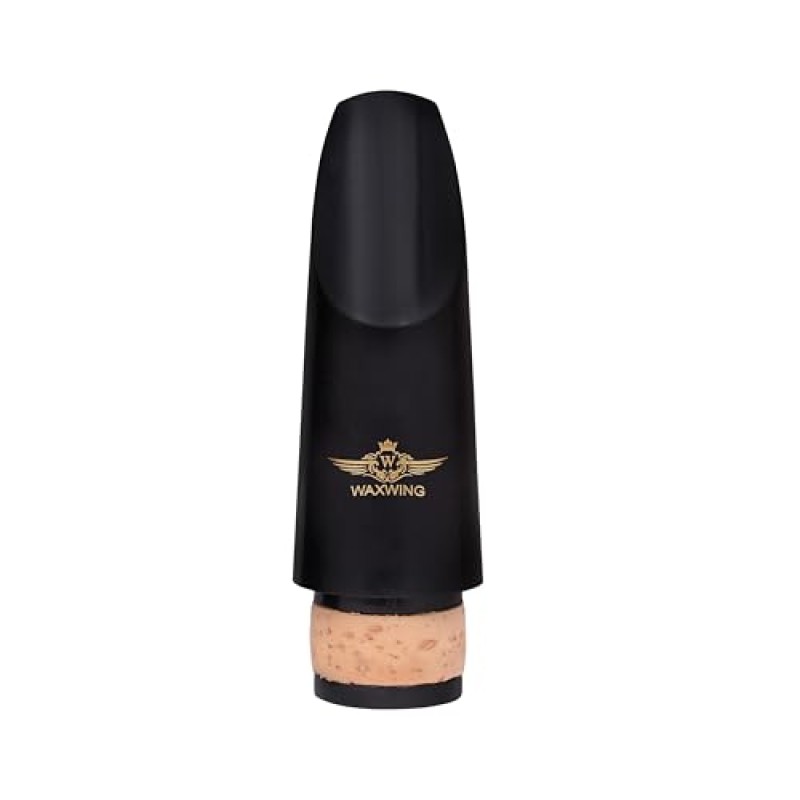 Waxwing Professional Clarinet Mouthpiece with Cap, Black