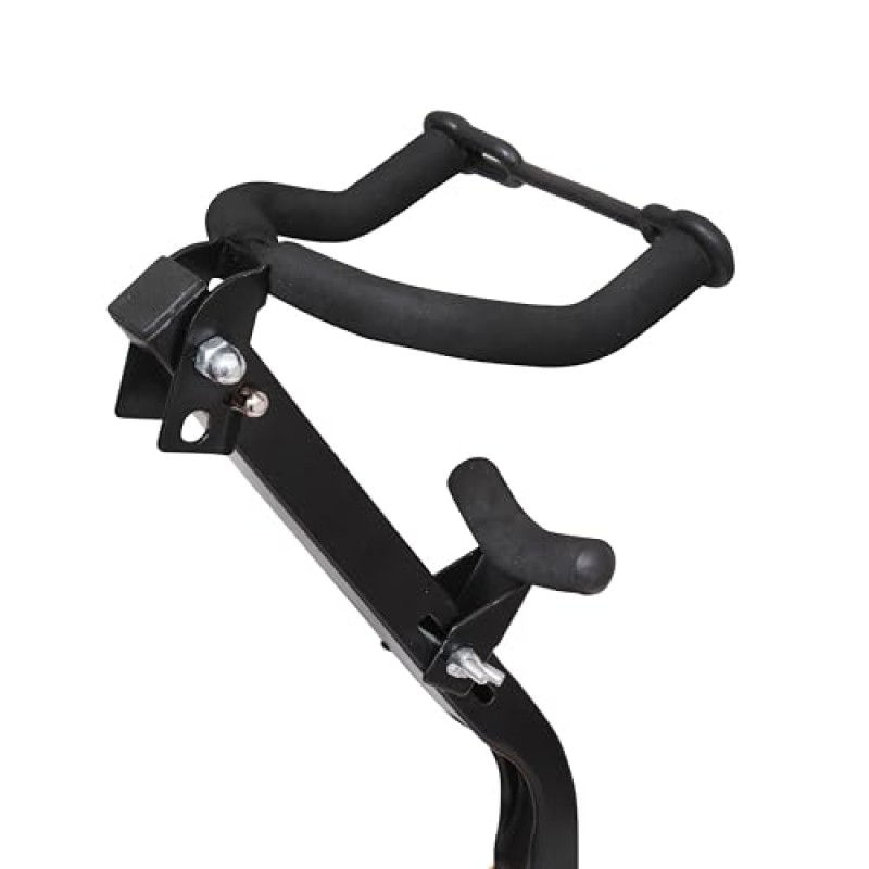 Waxwing Saxophone Stand, Foldable with Adjustable Height, Black and Yellow