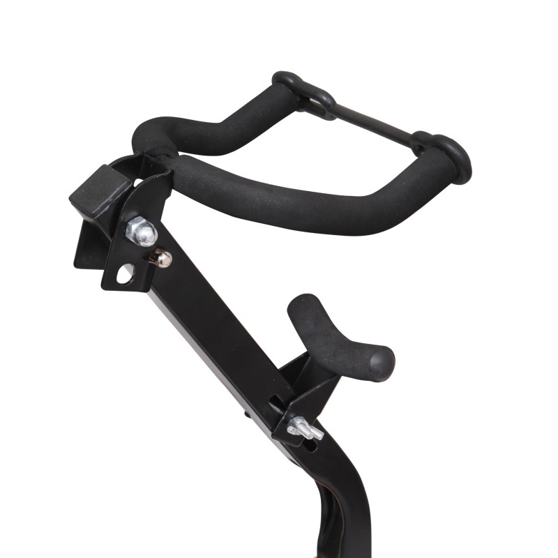 Waxwing Saxophone Stand, Foldable with Adjustable Height, Black and Yellow