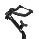 Waxwing Saxophone Stand, Foldable with Adjustable Height, Black and Yellow