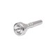 Trumpet Mouthpiece, Silver-Plated Metal, Professional Grade Trumpet Mouthpiece, Silver-Plated Metal, Professional Grade