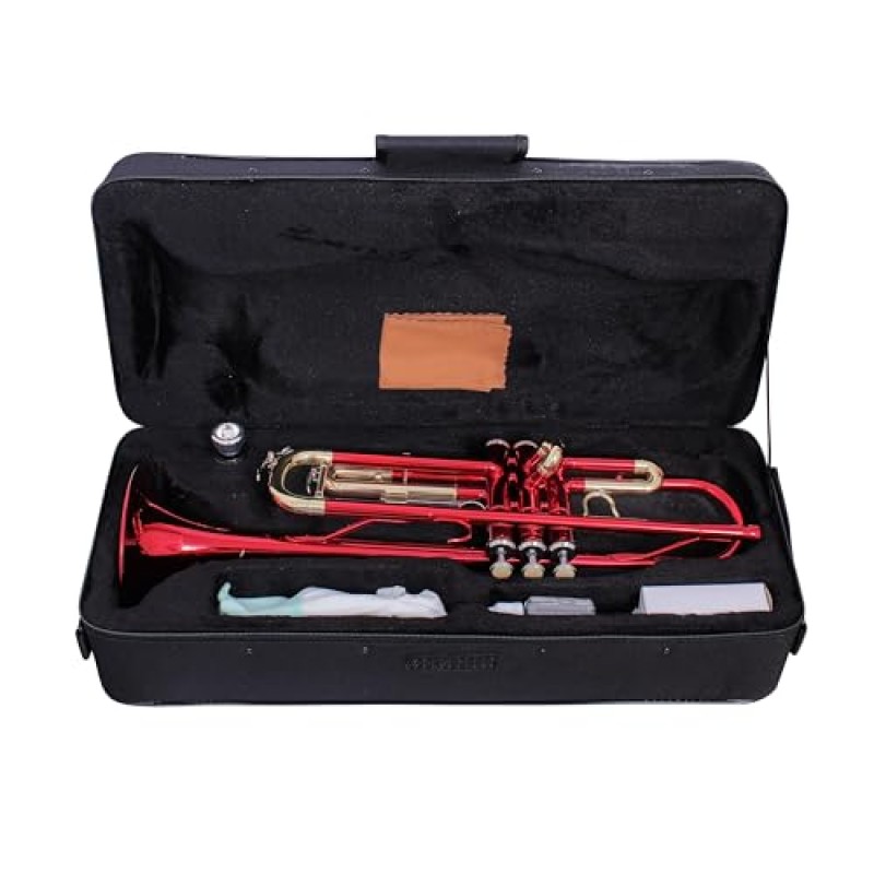 Waxwing trumpet Bb professional sound.colour imported with 7c mouthpiece and hard case. Waxwing trumpet Bb professional sound.colour imported with 7c mouthpiece and hard case.