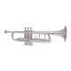 Waxwing india Professional Bb Trumpet, Silver-Plated Brass, Standard Size with 3 Valves with imported oil gloves cleaning kit hard case Waxwing india Professional Bb Trumpet, Silver-Plated Brass, Standard Size with 3 Valves with imported oil gloves cleaning kit hard case